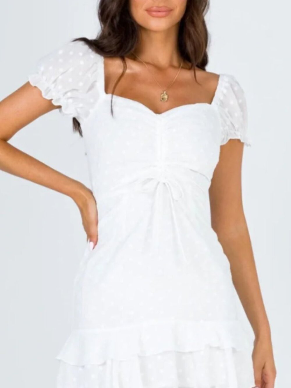 Princess Polly Mikail Mini Dress White - Picture 2 of 3